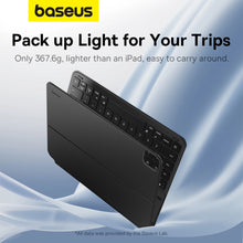 Заредете изображение във визуализатора на галерията – Baseus Brilliance Series keyboard case for iPad Pro 12.9'' (2022/2021/2020/2019) + USB-C cable - black
