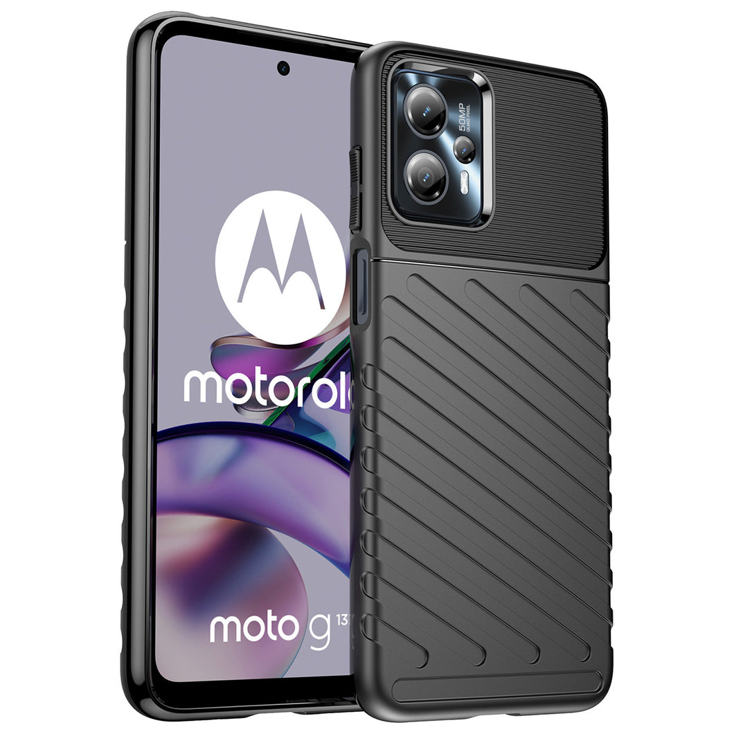 Thunder Case case for Motorola Moto G13 silicone armor case black
