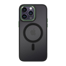 Заредете изображение във визуализатора на галерията – Tel Protect Magnetic Carbon Case for Iphone 11 Pro Max Black-green
