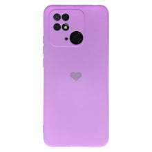Заредете изображение във визуализатора на галерията – Vennus Silicone Heart Case for Xiaomi Redmi 10C design 1 purple
