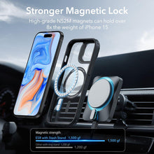 Заредете изображение във визуализатора на галерията – ESR CLASSIC KICKSTAND HALOLOCK MAGSAFE IPHONE 15 CLEAR/BLACK
