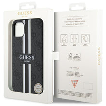 Заредете изображение във визуализатора на галерията – Guess GUHMN61P4RPSK iPhone 11 / Xr black/black hardcase 4G Printed Stripes MagSafe
