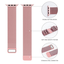 Заредете изображение във визуализатора на галерията – Milanese bracelet loop for Apple Watch 38/40/41mm rose gold
