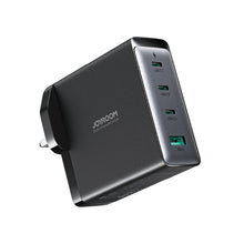 Заредете изображение във визуализатора на галерията – GaN charger UK Joyroom JR-TCG05UK 140W 3x USB-C USB-A + USB-C / USB-C cable 240W 1.2m
