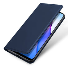 Заредете изображение във визуализатора на галерията – Dux Ducis Skin Pro case for Oppo Reno 8 flip cover card wallet stand blue
