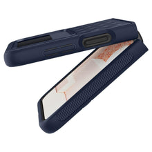 Заредете изображение във визуализатора на галерията – CASEOLOGY PARALLAX GALAXY WITH FLIP 4 MIDNIGHT BLUE
