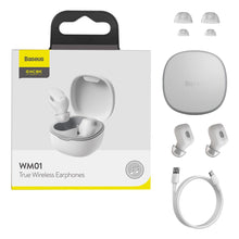 Заредете изображение във визуализатора на галерията – BASEUS Encok True Wireless Earphones WM01 Plus Plus White NGWM010002
