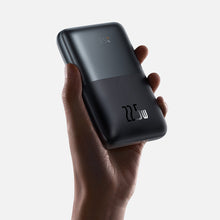 Заредете изображение във визуализатора на галерията – Baseus Baseus Pro 20000mAh 22.5W Black Powerbank with USB Type A - USB Type C 3A 0.3m cable (PPBD040301)
