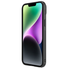 Заредете изображение във визуализатора на галерията – Nillkin CamShield Leather S Case iPhone 14 Plus cover with camera cover black

