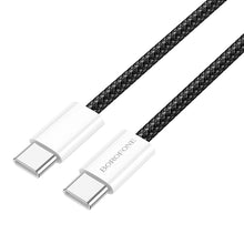 Заредете изображение във визуализатора на галерията – Borofone Cable BX103 Original - Type C to Typ C - 60W 3A 1 metre black
