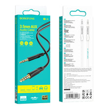 Заредете изображение във визуализатора на галерията – Borofone Cable BL16 - jack 3,5mm to jack 3,5mm - 1 metr black

