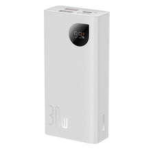 Заредете изображение във визуализатора на галерията – Baseus Adaman2 power bank with digital display 2x USB-A / 1x USB-C 10000mAh 30W - white
