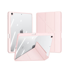 Заредете изображение във визуализатора на галерията – Dux Ducis Magi case for iPad 10.9'' 2022 (10 gen.) cover with stylus holder smart cover stand pink
