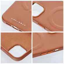 Заредете изображение във визуализатора на галерията – Roar Leather Mag Case - for iPhone 15 Pro  Brown
