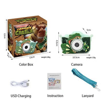 Заредете изображение във визуализатора на галерията – Digital camera for children XL-920 Dinosaur green
