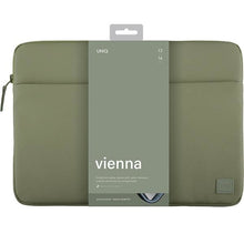 Заредете изображение във визуализатора на галерията – Uniq Vienna laptop Sleeve 14" case green/laurel green Waterproof RPET
