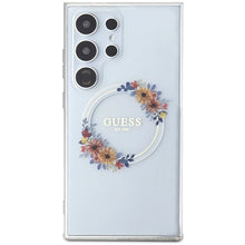 Заредете изображение във визуализатора на галерията – Guess IML Flowers Wreath MagSafe case for Samsung Galaxy S24 Ultra - transparent
