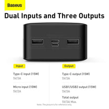 Заредете изображение във визуализатора на галерията – Power bank baseus bipow - 30 000mah lcd quick charge pd15w black ppdml-k01 - TopMag
