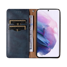 Заредете изображение във визуализатора на галерията – Magnet Strap Case Case For Samsung Galaxy A23 5G Flip Wallet Mini Lanyard Stand Blue
