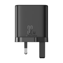 Заредете изображение във визуализатора на галерията – Joyroom JR-TCF10 fast charger 2x USB-C USB-A 32W (UK plug) - black
