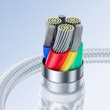 Заредете изображение във визуализатора на галерията – Joyroom USB cable - USB C 3A Surpass Series for fast charging and data transfer 0.25 m white (S-UC027A11)
