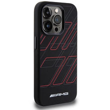 Заредете изображение във визуализатора на галерията – AMG Silicone Large Rhombuses Pattern MagSafe case for iPhone 15 Pro - black
