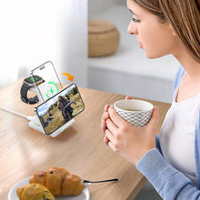 Заредете изображение във визуализатора на галерията – Choetech T608 15W 4in1 induction charging station - white
