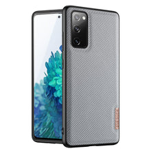 Заредете изображение във визуализатора на галерията – Dux Ducis Fino case covered with nylon material for Samsung Galaxy S20 FE 5G gray

