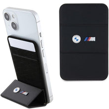 Заредете изображение във визуализатора на галерията – BMW Wallet Card Slot Stand Case BMWCSMMPGK Case - black MagSafe M Edition Collection
