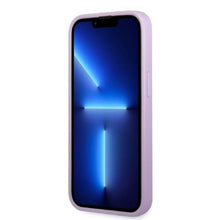 Заредете изображение във визуализатора на галерията – Guess GUHCP13XPS4MU iPhone 13 Pro Max 6.7" purple/purple hardcase Saffiano 4G Small Metal Logo
