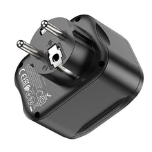 Заредете изображение във визуализатора на галерията – Hoco charger multifunctional charger type c pd20w + 2x usb qc3.0 3a + socket ns3 black
