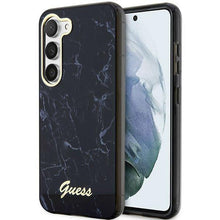 Заредете изображение във визуализатора на галерията – Guess GUHCS23MPCUMAK S23 +S916 black/black hardcase Marble
