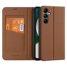 Заредете изображение във визуализатора на галерията – Dux Ducis Skin X2 case for Samsung Galaxy A34 5G flip cover wallet stand brown
