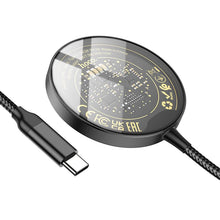 Заредете изображение във визуализатора на галерията – HOCO wirelles charger 3in1 15W support MagSafe charging Discovery CW45 black
