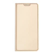 Заредете изображение във визуализатора на галерията – Dux Ducis Skin Pro Case for Samsung Galaxy A34 5G Flip Card Wallet Stand Gold
