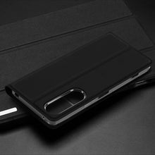 Заредете изображение във визуализатора на галерията – Dux Ducis Skin Pro Case for Sony Xperia 1 V Flip Card Wallet Stand Black
