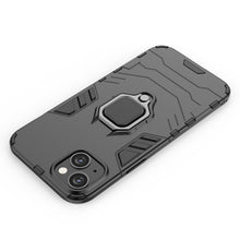 Заредете изображение във визуализатора на галерията – Ring Armor case for iPhone 14 Pro Max armored cover magnetic holder ring black
