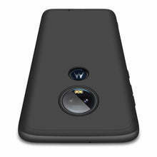 Заредете изображение във визуализатора на галерията – GKK 360 Protection Case Front and Back Case Full Body Cover Motorola Moto G7 black
