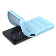 Заредете изображение във визуализатора на галерията – Magic Shield Case for Xiaomi Redmi Note 12 Pro+ flexible armored cover light blue
