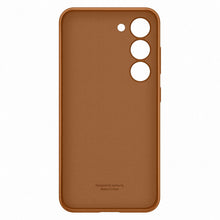 Заредете изображение във визуализатора на галерията – Samsung Leather Cover case for Samsung Galaxy S23 genuine camel leather case (EF-VS911LAEGWW)
