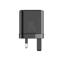 Заредете изображение във визуализатора на галерията – UK Joyrooom FlashSeries JR-TCF05 20W USB-A USB-C Charger - Black
