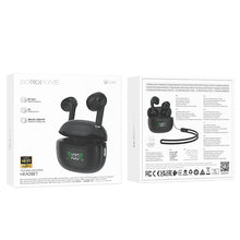 Заредете изображение във визуализатора на галерията – Borofone TWS Bluetooth Earphones BW40 Gratified Black
