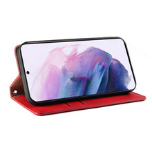 Заредете изображение във визуализатора на галерията – Magnet Strap Case for Samsung Galaxy A23 5G Flip Wallet Mini Lanyard Stand Red
