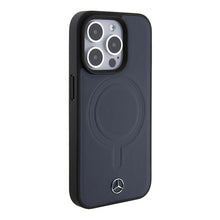 Заредете изображение във визуализатора на галерията – Original Case MERCEDES hardcase Smooth Leather MagSafe MEHMP15X23RCMV for Iphone 15 Pro Max Navy
