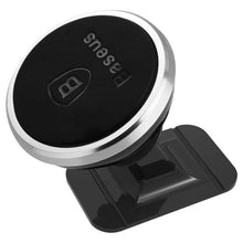 Заредете изображение във визуализатора на галерията – BASEUS car holder magnetic to center console 360° Adjustable silver SUCX140012
