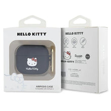 Заредете изображение във визуализатора на галерията – Hello Kitty Silicone 3D Kitty Head case for AirPods 3 - black
