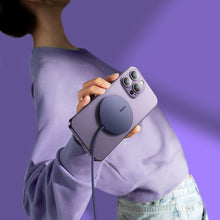 Заредете изображение във визуализатора на галерията – Baseus Simple Mini3 magnetic charger MagSafe Qi 15W purple
