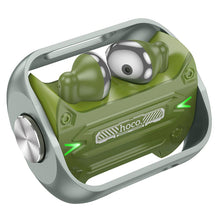 Заредете изображение във визуализатора на галерията – HOCO wireless bluetooth headset TWS EW55 Trendy True army green
