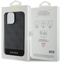 Заредете изображение във визуализатора на галерията – Original Case GUESS hardcase 4G Stripe Collection GUHCP15XG4GLGR for Iphone 15 Pro Max grey
