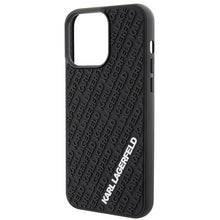 Заредете изображение във визуализатора на галерията – Original Pouch KARL LAGERFELD hardcase 3D Rubber Multi Logo KLHCP15X3DMKRLK for Iphone 15 Pro Max Black
